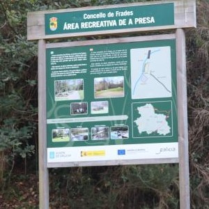 Cartel Área recreativa A Presa