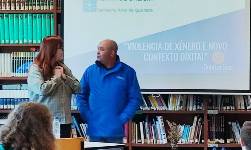 O alumnado do IES de Ponte Carreira participa no obradoiro “Violencia de xénero e novo contexto dixital”