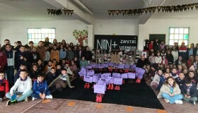 A rapazada do CPI Ponte Carreira participa na campaña “Pasos firmes, pasos seguros”