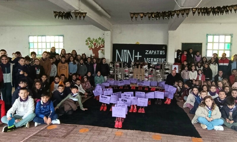 A rapazada do CPI Ponte Carreira participa na campaña “Pasos firmes, pasos seguros”