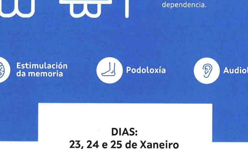 O bus de Coidados Porta a Porta volverá en xaneiro a Frades para ofrecer aos maiores servizos gratis de podoloxía, audioloxía e estimulación da memoria