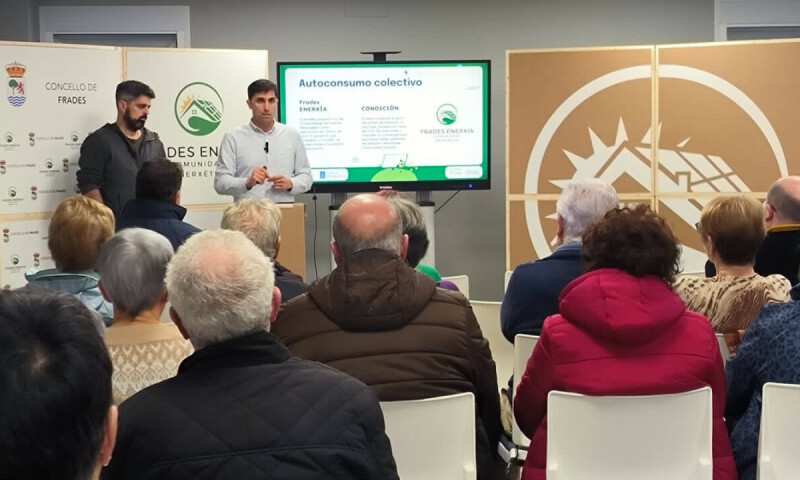 O Concello de Frades promove a creación da asociación “Frades Enerxía para fomentar a sostibilidade enerxética e axudar a reducir a factura da luz á veciñanza