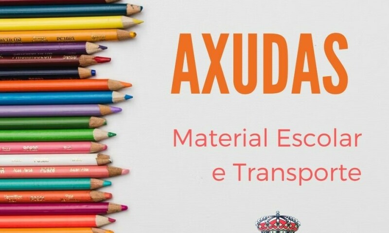 O Concello de Frades convoca as axudas para transporte e para material escolar dirixidas a familias cunha renda per cápita inferior a 600 €