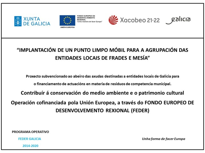Os veciños e veciñas de Frades e Mesía terán proximamente un punto limpo móbil á súa disposición